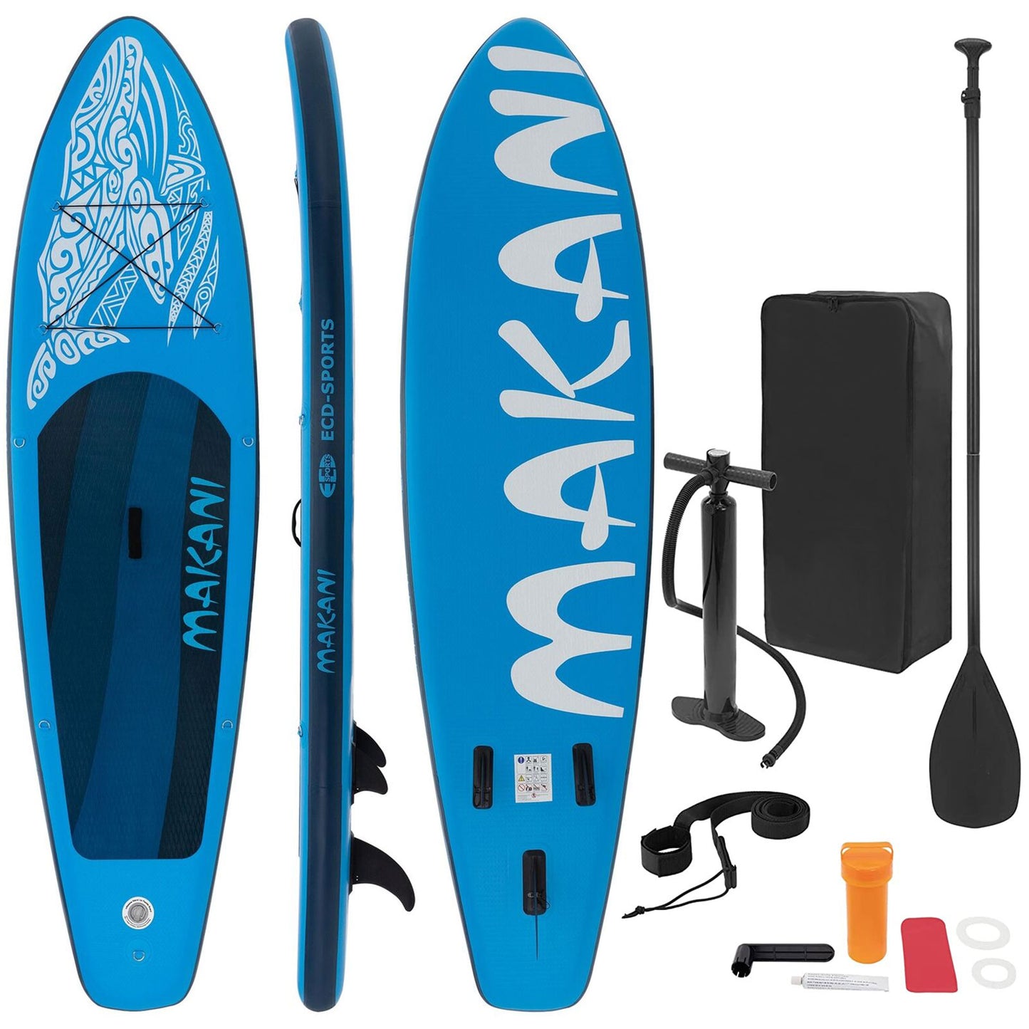 TGO Gear Inflatable Stand Up Paddle Board Blue Marlin