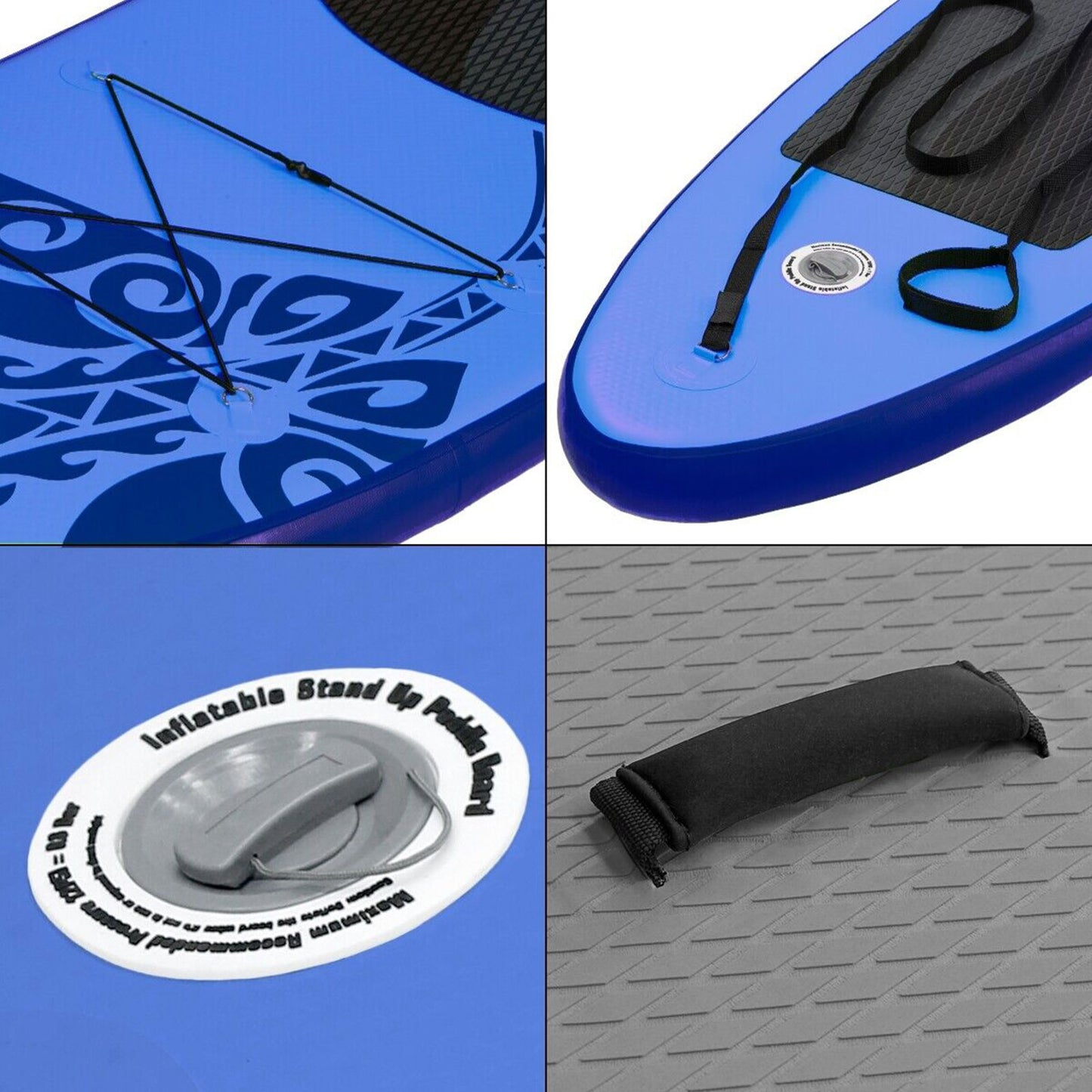 TGO Gear Inflatable Stand Up Paddle Board Blue Whale