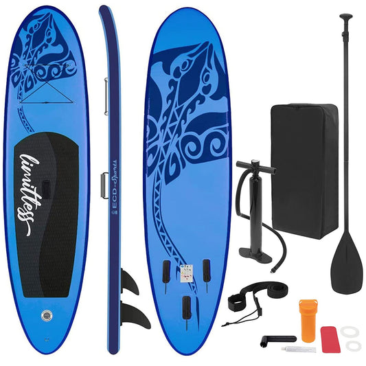 TGO Gear Inflatable Stand Up Paddle Board Blue Whale
